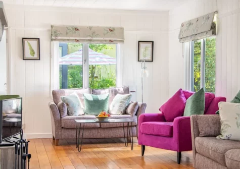 The living area at Bay Tree, Crackington Haven