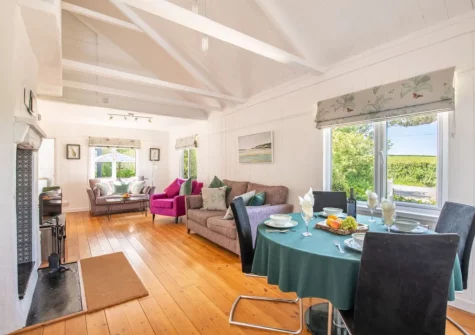 The living & dining area at Bay Tree, Crackington Haven