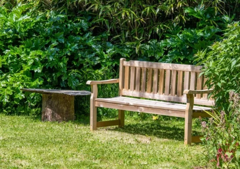 The enclosed rear garden & outdoor sitting area at Bay Tree, Crackington Haven