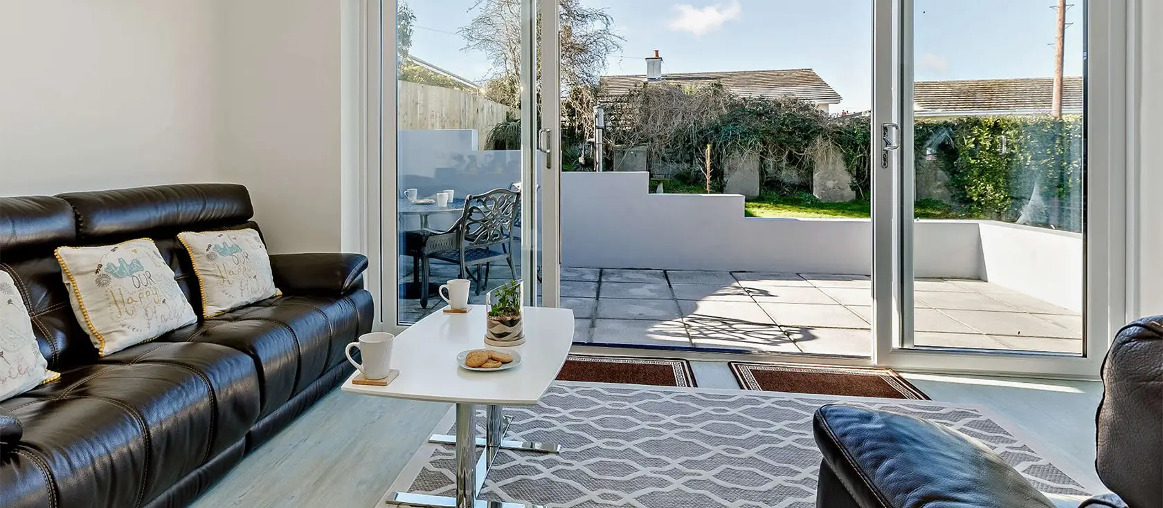 Bay View, Brixham Holiday Park is a two-bedroom chalet-style retreat offering stunning sea views and resort amenities. Enjoy stylish open-plan living, private outdoor spaces, and access to a heated pool, perfect for families seeking a coastal escape.