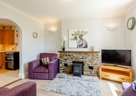 The cozy snug at Bay View Greencliff, Abbotsham