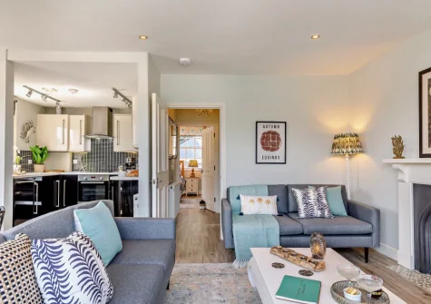 The living area at Bayards View, Dartmouth