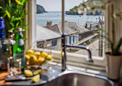 The view from the kitchen at Bayards View, Dartmouth