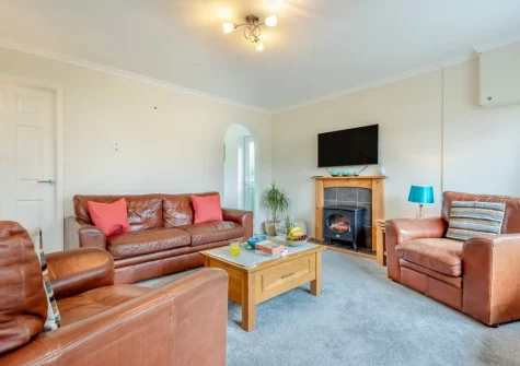 The living area at Bays Reach, Tregolds