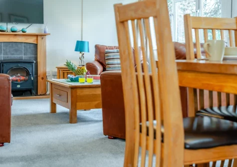 The living & dining area at Bays Reach, Tregolds