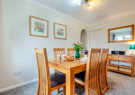 The dining area at Bays Reach, Tregolds