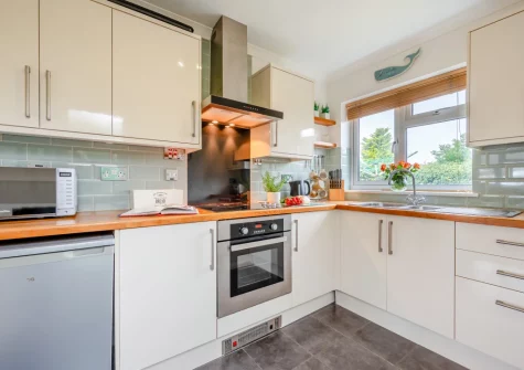 The kitchen at Bays Reach, Tregolds