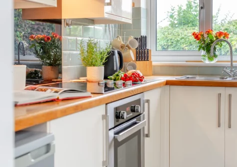 The kitchen at Bays Reach, Tregolds