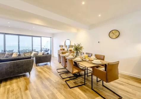 The dining area at Baywatch, Westward Ho!
