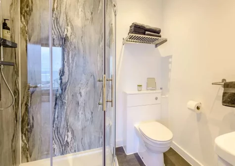 Bedroom #1 en-suite shower room at Baywatch, Westward Ho!