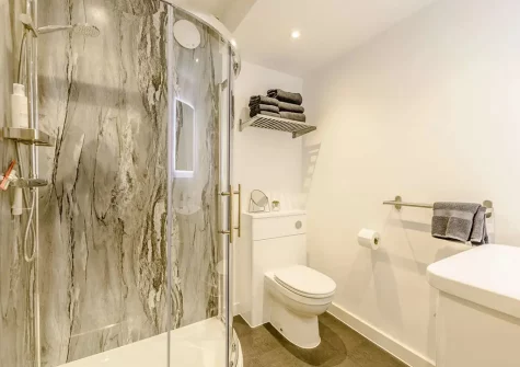 Bedroom #2 en-suite shower room at Baywatch, Westward Ho!