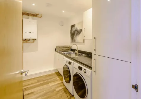 The utility room at Baywatch, Westward Ho!
