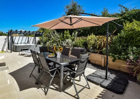 The patio & alfresco dining area at Beach Ahoy!, Instow