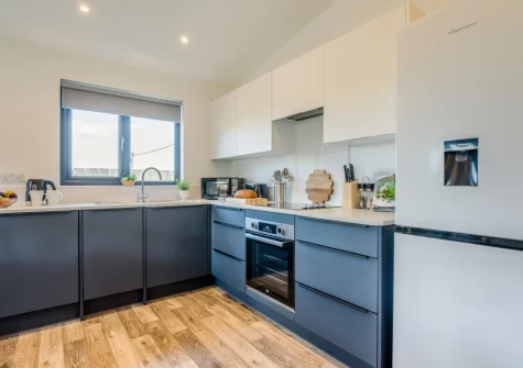 The kitchen at Beach Combers, Widemouth Bay