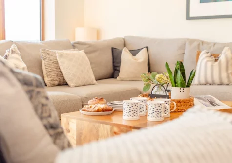 The living room at Beach Haven, Newquay