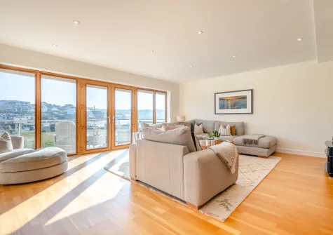 The living room at Beach Haven, Newquay