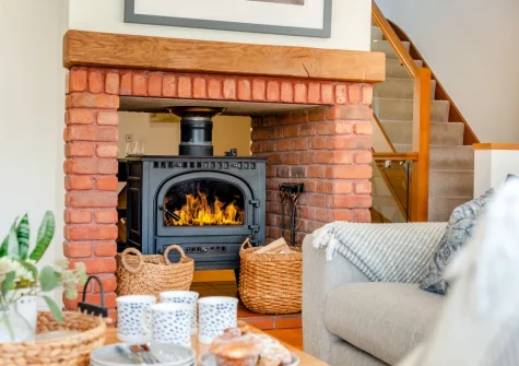 The living room at Beach Haven, Newquay