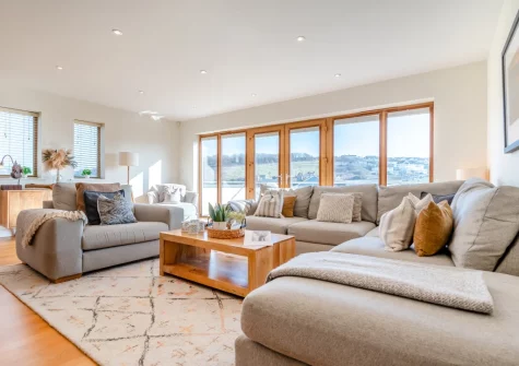 The living room at Beach Haven, Newquay