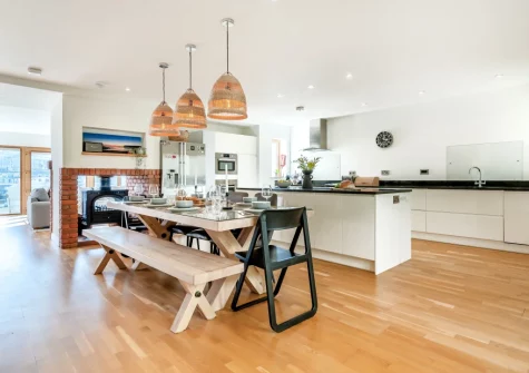 The kitchen & dining area at Beach Haven, Newquay