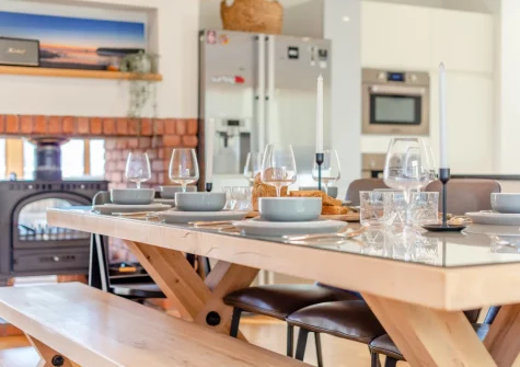 The dining area at Beach Haven, Newquay