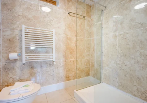 The shower room at Beach Haven, Newquay