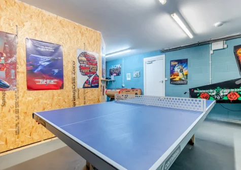 The games room at Beach Haven, Newquay