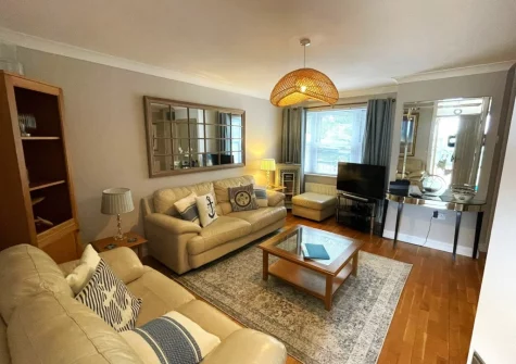 The living room at Beach Mews, Torquay