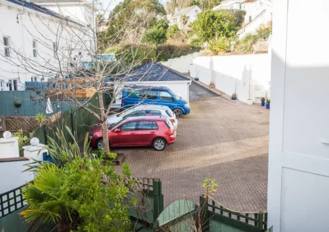 Beach Mews has private off street parking for one car