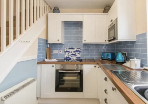 The kitchen at Beach Retreat, Pennasville, Holywell