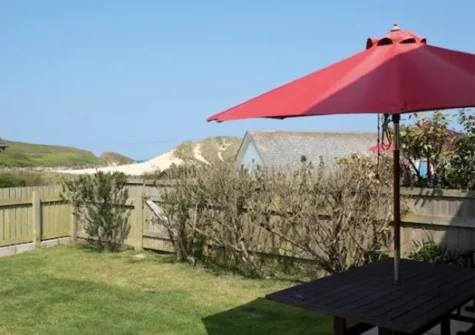The garden at Beach Retreat, Pennasville, Holywell