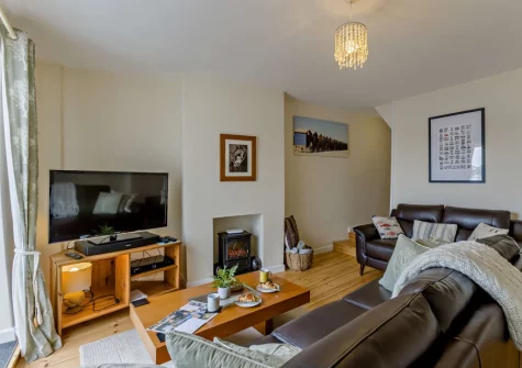 The living room at Beach View, Appledore