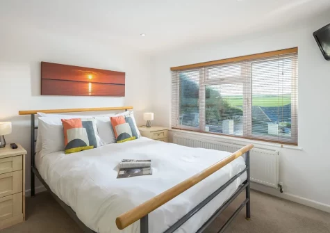 The bedroom at Beach View, Mawgan Porth