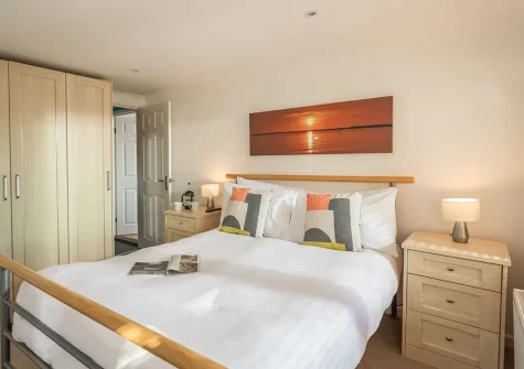 The bedroom at Beach View, Mawgan Porth