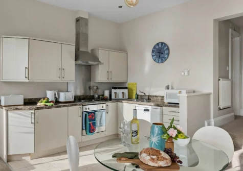 The kitchen & dining area at Beach View Suite at Astor House, Torquay
