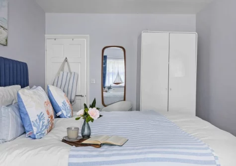 The bedroom at Beach View Suite at Astor House, Torquay