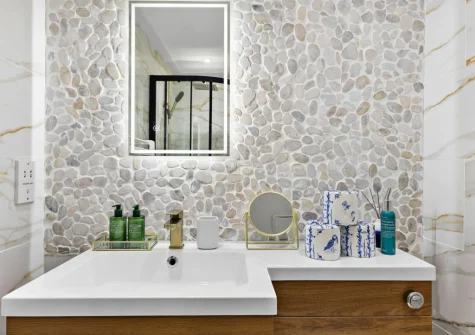 The shower room at Beach View Suite at Astor House, Torquay