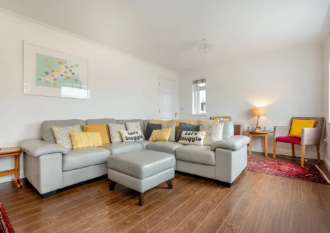 The living room at Beach Walk, Newquay