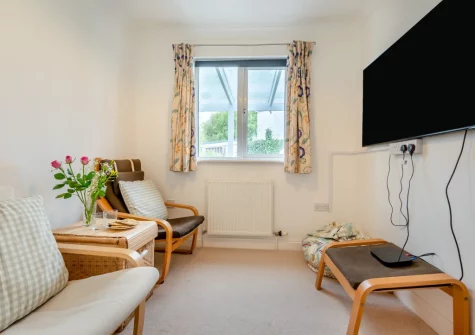 The cozy snug at Beach Walk, Newquay