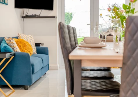 The dining area at Beach Walk, Newquay
