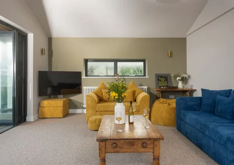 The living room at Beachside, Newquay