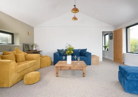 The living room at Beachside, Newquay