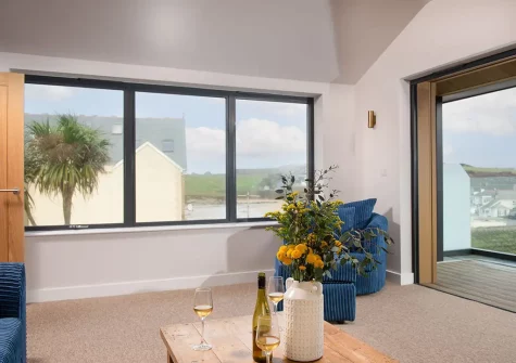 The living room at Beachside, Newquay