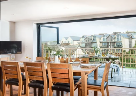 The dining area at Beachside, Newquay