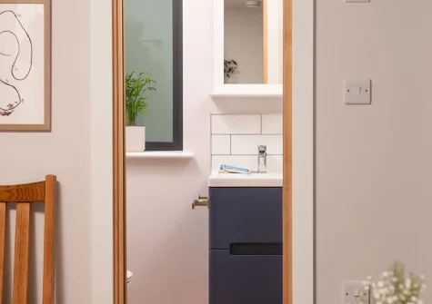 Bedroom #1 & en-suite shower room at Beachside, Newquay