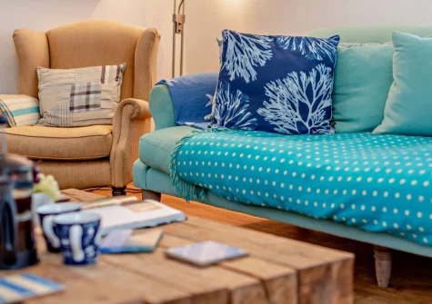The living room at Beachside, Newquay