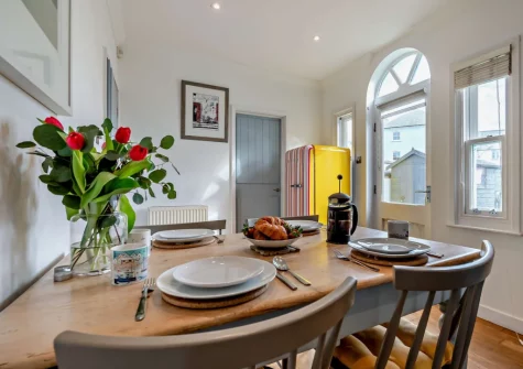 The dining area at Beachside, Newquay