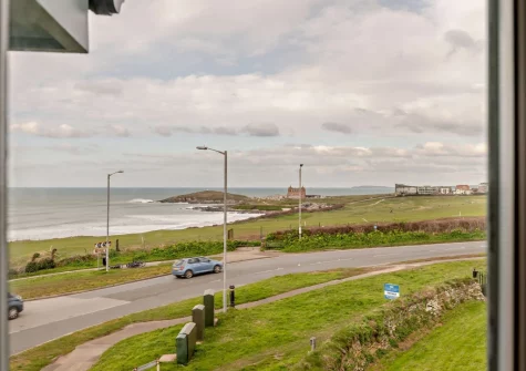 The view from the bedroom #1 at Beachside, Newquay