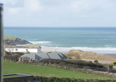 The view from the balcony at Beachview Apartment 8, Crantock