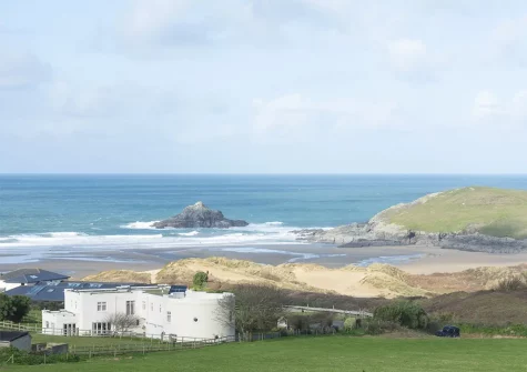 The view from the balcony at Beachview Apartment 8, Crantock