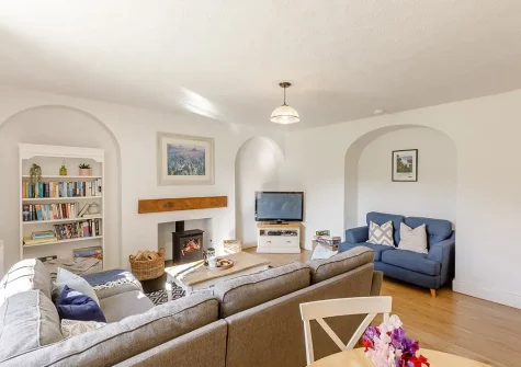The living area at Beacon Down, Parracombe